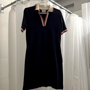 Tuckernuck -Size S cotton dress. Blue with red& cream. Great condition!